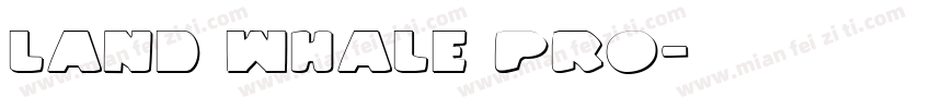 Land Whale Pro字体转换